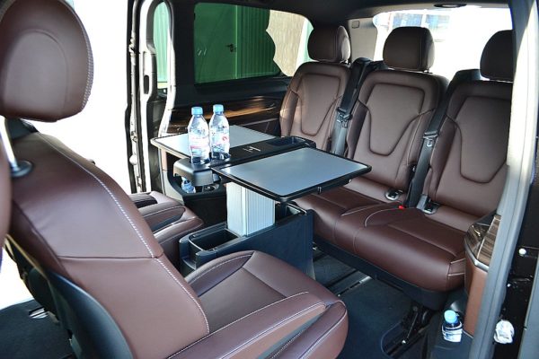 Mercedes V class hire interior